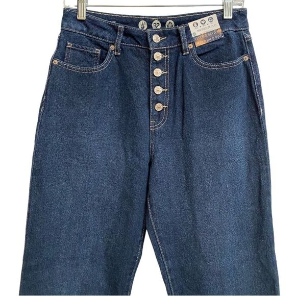 NWT Rewash High Rise Mom Jeans Women's Size 5/27 Stovepipe Button Fly Retro - Picture 2 of 13
